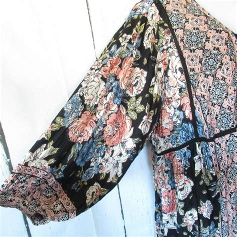 Angie Tops Angie Duster Kimono Crochet Floral Boho Peasant Poshmark