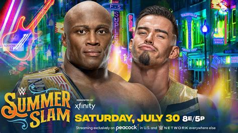 WWE Summerslam 2022 Bobby Lashley Vs Austin Theory YouTube