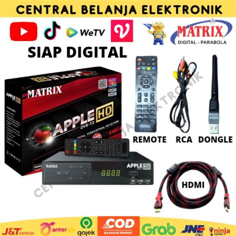 Jual Set Top Box Stb Receiver Tv Digital Dvbt Apple Merah Apple Kuning