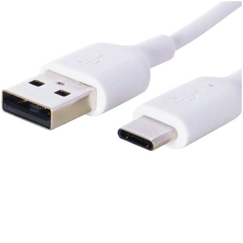 Onn Usb Type C To Usb Type A Cable 3 Feet White