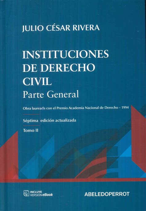 Instituciones De Derecho Civil Parte General Tomos Ediciones