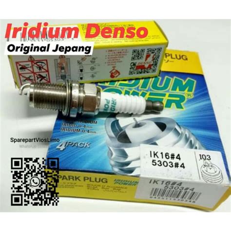 Jual 4 Buah Busi Iridium Denso Vios Yaris Limo Soluna Asli Shopee