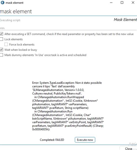 Script Execution Error System TypeLoadException DataMiner Dojo