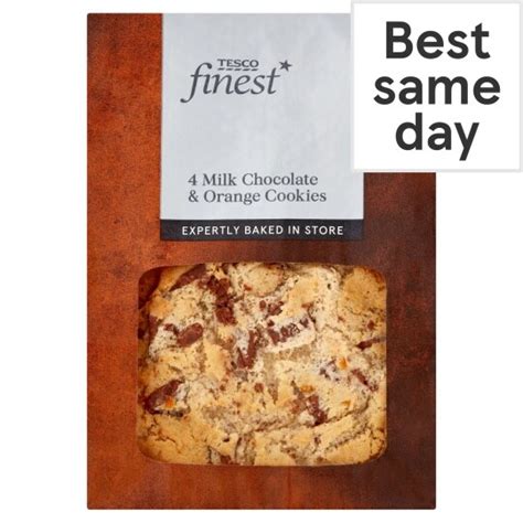 Tesco Finest Chocolate Orange Cookies 4 Pack Tesco Groceries