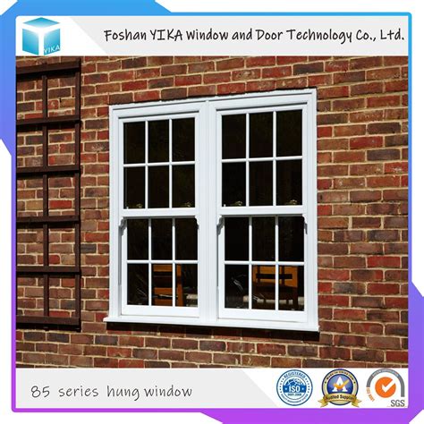 High End Low E Glass Thermal Break Aluminium Hung Window With Fly Net