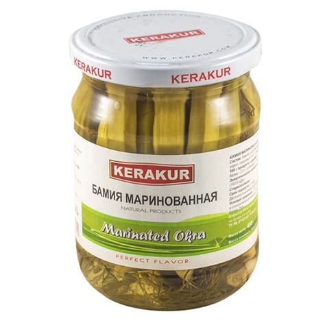 Бамия маринованная, 450 г KERAKUR: купить в Москве с доставкой - Apeti.ru