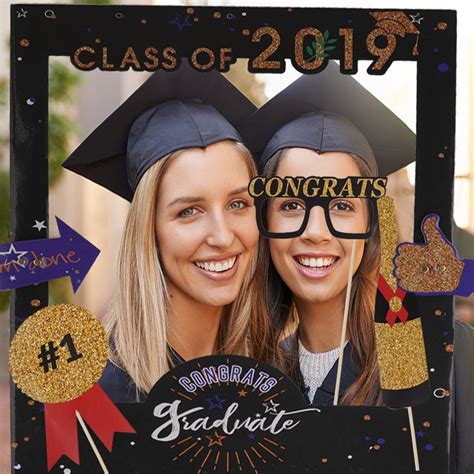 Buy Graduation Photo Booth Props With Class Of Grad Photo