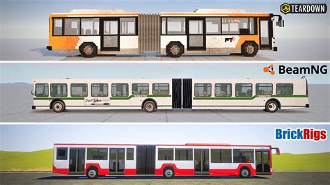 Teardown Articulated Bus Vs Beamng Articulated Bus Vs Brick Rigs