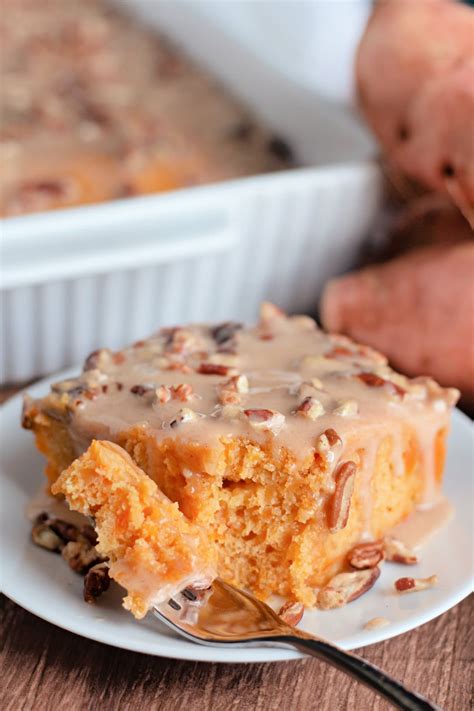 Sweet Potato Cake With Maple Pecan Glaze Kitchen Fun With My 3 Sons