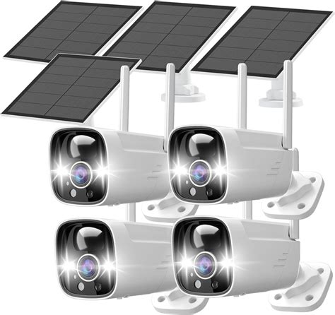 Amazon Rraycom Pack Security Cameras Wireless Outdoor Solar