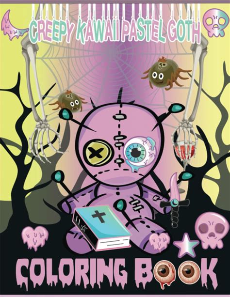 Buy Creepy Kawaii Pastel Goth Coloring Book Cute Horror Spooky Gothic