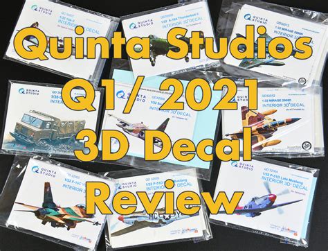 Review: Qunita Studio Interior 3D-Decals - 1/32nd & 1/35th scale decals ...