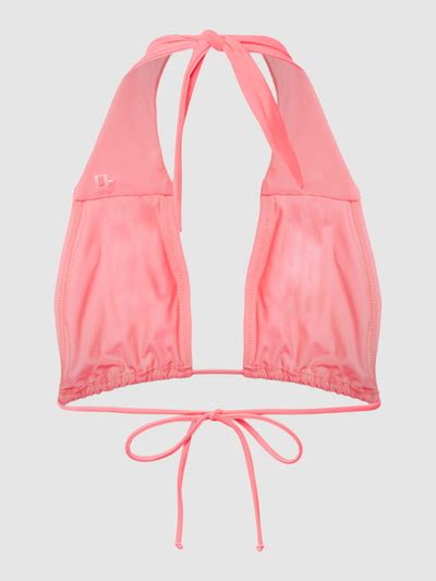 Guess Bikini Oberteil Mit Label Print Neon Pink Online Kaufen