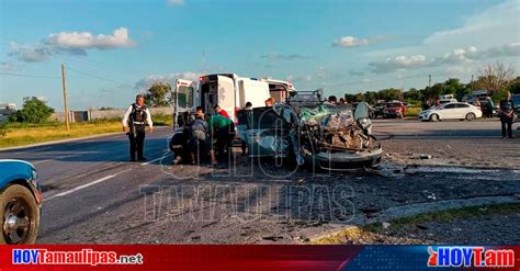 Hoy Tamaulipas Choque En Tamaulipas Cinco Lesionados Dejo Â‘carreterazoÂ En La Reynosa San