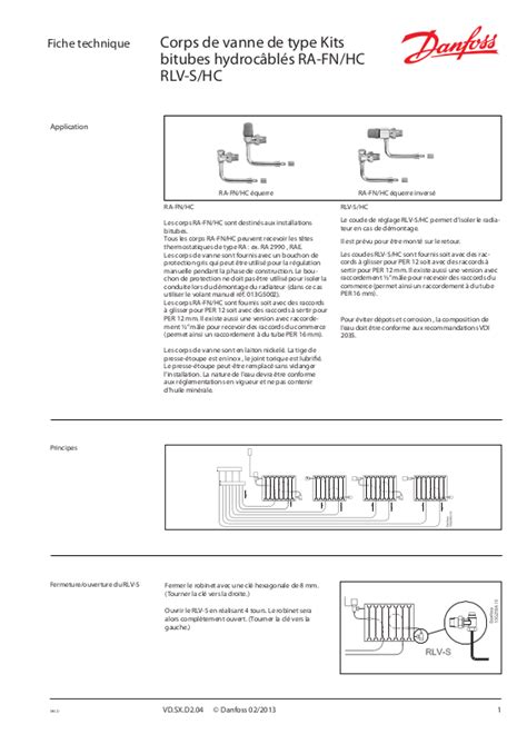 Danfoss Ra Fn Hc Rlv S Hc Data Sheet