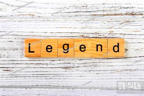 Legend Word Made With Wooden Blocks Concept Stock Photo Picture And