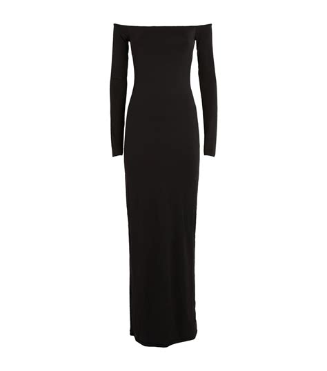 Skims Off The Shoulder Smooth Lounge Maxi Dress Harrods US