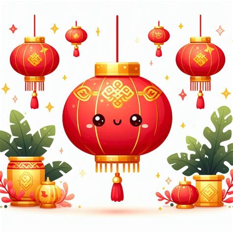 Premium PSD | Chinese new year 2024 Chinese lanterns