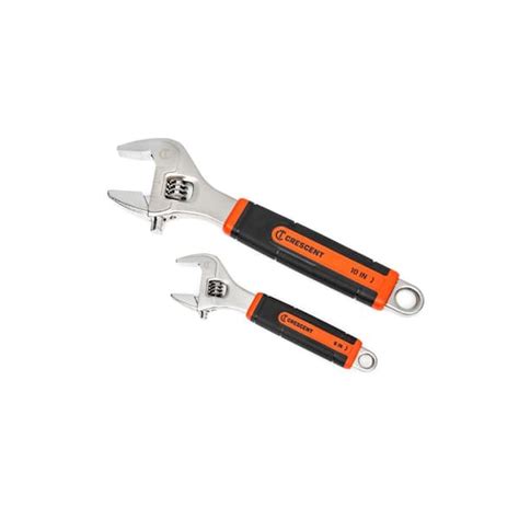 Crescent 6 In And 10 In Cushion Grip Adjustable Wrench Set 2 Piece