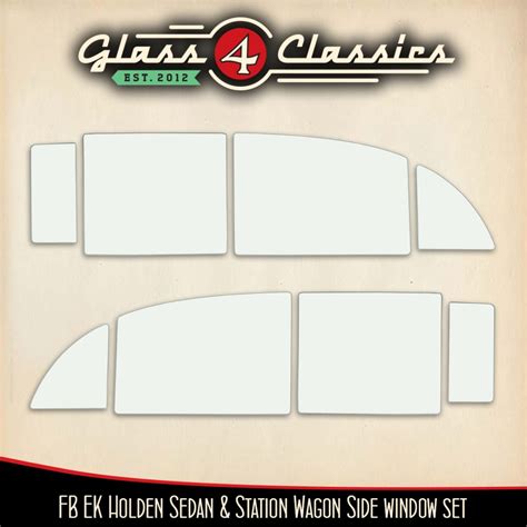 FB EK Holden Sedan Station Wagon Side Windows Set