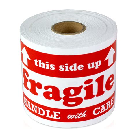 5 X 3 Inch Shipping And Handling Fragile Handle With Care Stickers Officesmartlabels