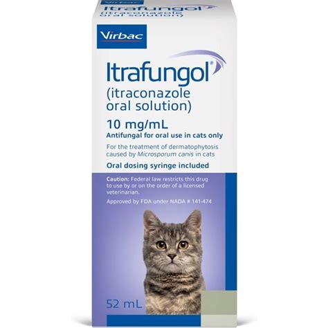 ITRAFUNGOL Itraconazole Oral Solution For Cats 10 Mg ML 52 ML