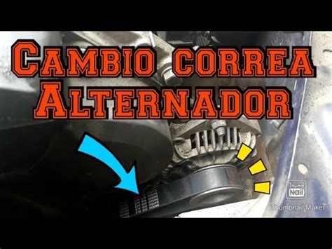 Como Cambiar Correa Servicio Alternador Youtube