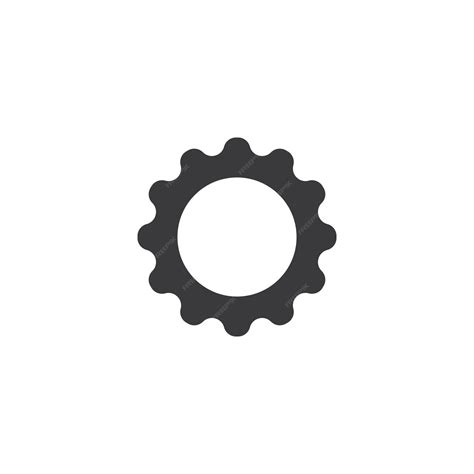 Premium Vector Gear Template Vector Icon Illustration