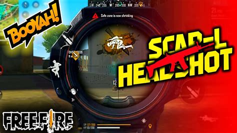 Free Fire Gameplay 🔥🔥 Headshots With Scar 😱😱 Youtube