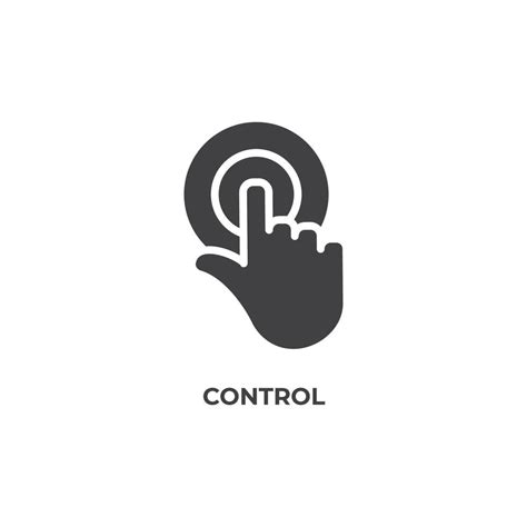 Vector sign of control symbol is isolated on a white background. icon ...