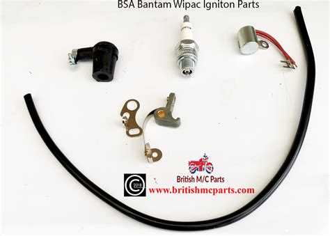 Bsa Bantam D1 D3 D5 D7 Wipac Contact Breakers Condenser Plugplug Cap Ht Lead Ebay