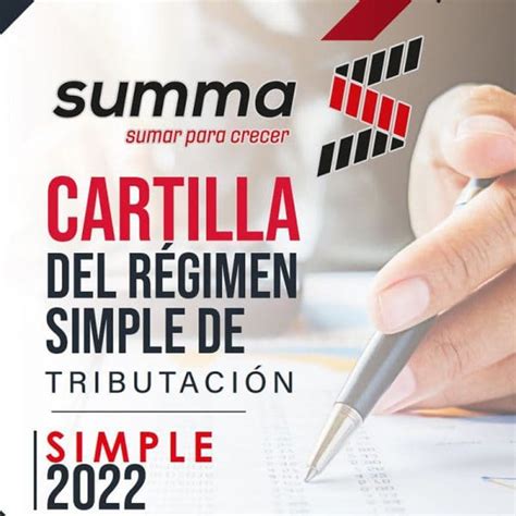 Cartilla Regimen Simple De Tributación 2da Edición Pago Summa