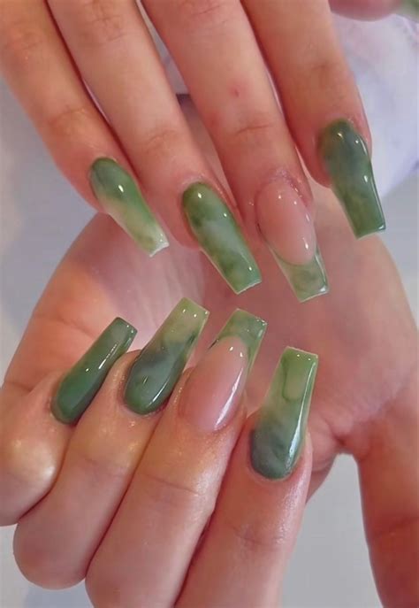 Green Acrylic Nails Classy Acrylic Nails Classy Nails Best Acrylic