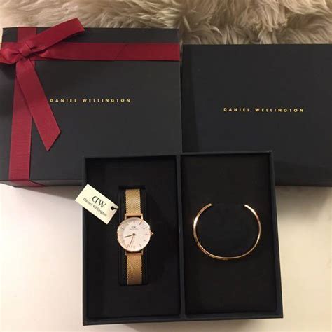 Daniel Wellington T Set Jam Gelang Fesyen Wanita Jam Tangan