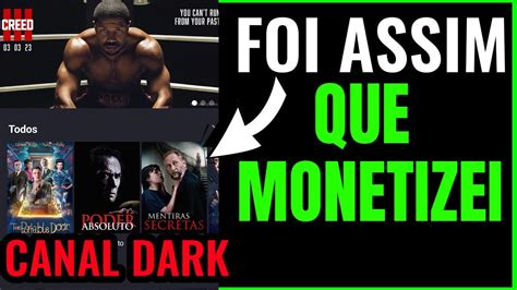 COMO MONETIZAR NO TIKTOK E YOUTUBE CANAL DARK TIKTOK MONETIZADO CO