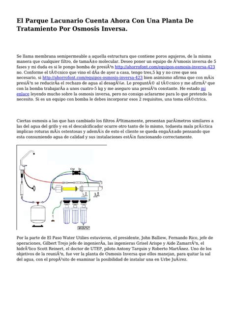 PDF El Parque Lacunario Cuenta Ahora Con Una Planta De Tratamiento