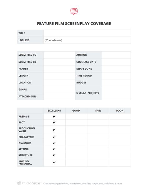 A Complete Guide To Understanding Script Coverage Free Template