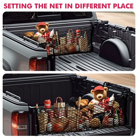 Snapklik Deermoto Truck Bed Cargo Net Stretchable Storage Cargo