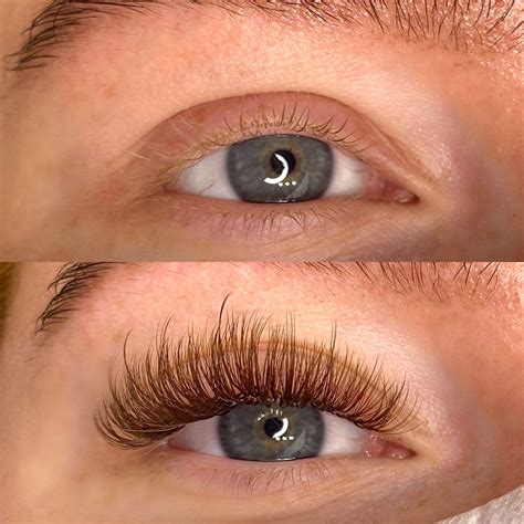 Stunning Brown Volume Lash Extensions