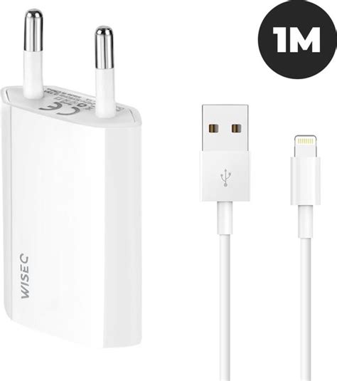 Oplader Iphone Inclusief Usb Naar Apple Lightning Kabel Wit Bol