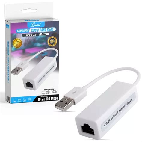 Placa Rede Usb Externa Rj45 Adaptador Lan Ethernet 10100 Mercadolivre