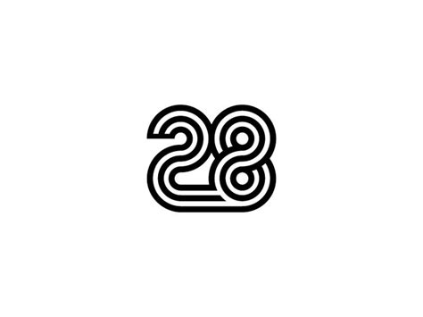 Number 28 Logo Design by Mihai Dolganiuc