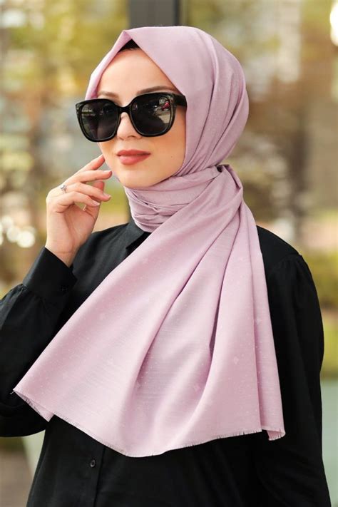 Soft Lavender Diamond Printed Hijab Um Anas Islamic Clothing