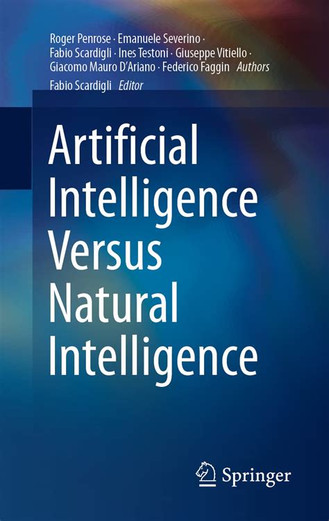 Artificial Intelligence Versus Natural Intelligence: 9783030854799 ...