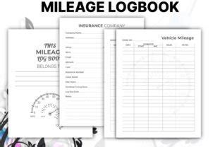 Mileage Logbook For Kdp Interior Graphic By Designmela Creative Fabrica