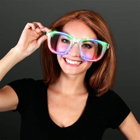 Flashingblinkylights Wacky Flashing Jumbo Led Sunglasses