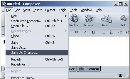 create vietnamese unicode html documents  mozilla composer