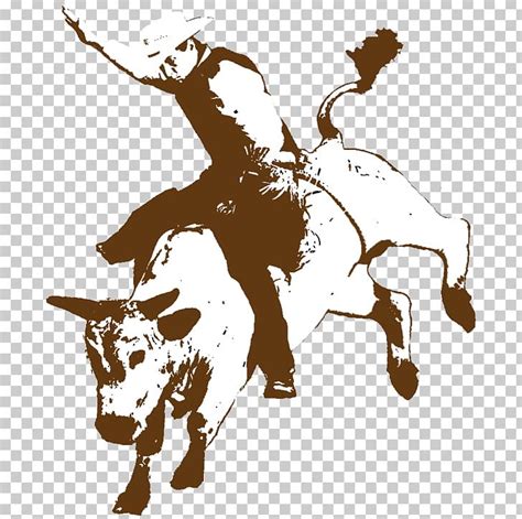 Rodeo Cowboy Bucking Bull Bull Riding PNG, Clipart, Animals, Art, Black ...