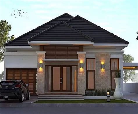 model rumah minimalis terbaru  modern elegan