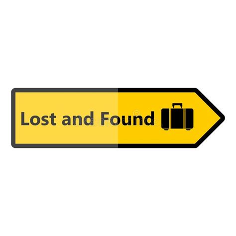 Lost And Found Sign Stock Vector Illustration Of Keys 124322871